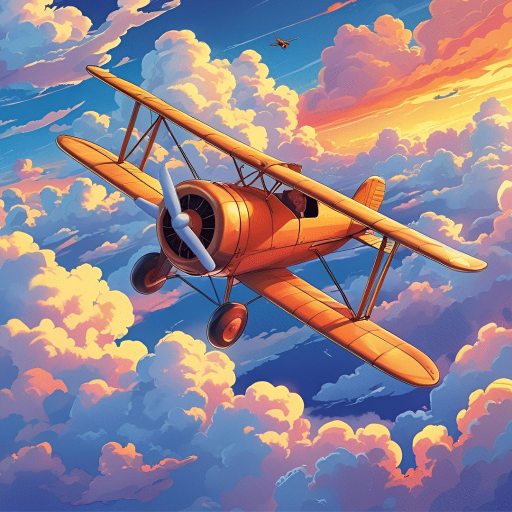 an airplane flying in the sky