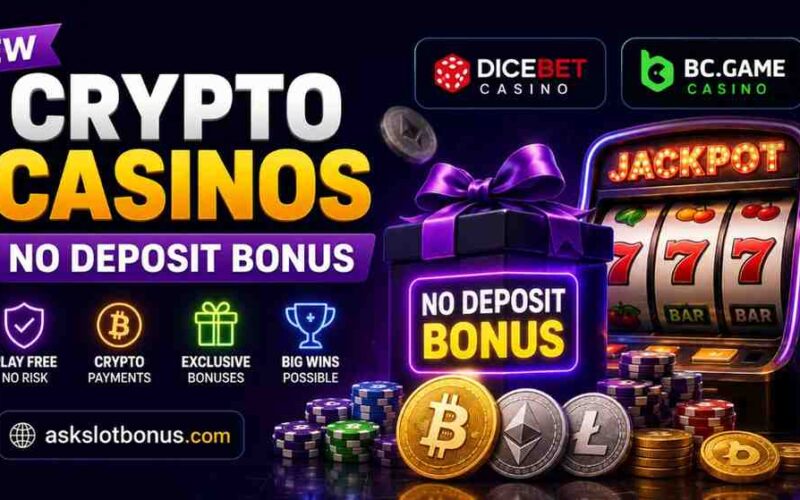 New crypto casinos no deposit bonus