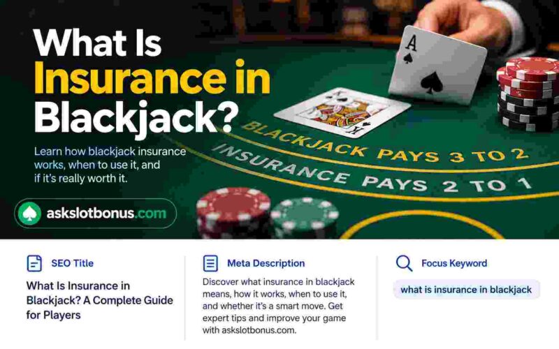 What Is Insurance in Blackjack? Complete Guide