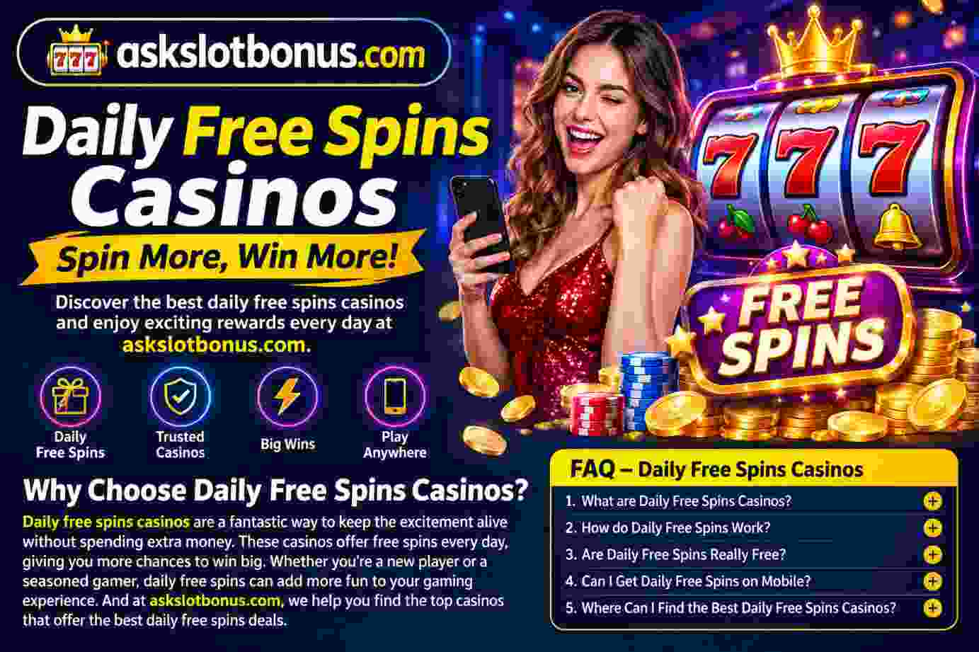 Daily Free Spins Casino Guide-