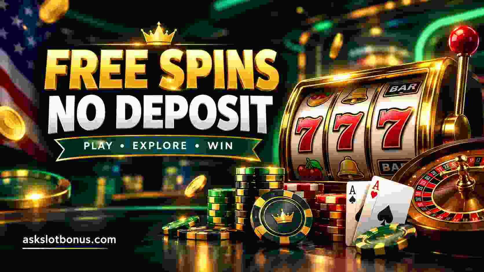 Free Spins No Deposit Casino Banner-